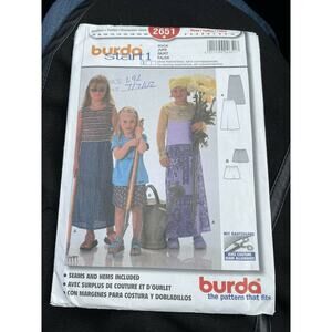 Burda start 1 sewing pattern skirts #2651 sizes 2-10 girls Uncut